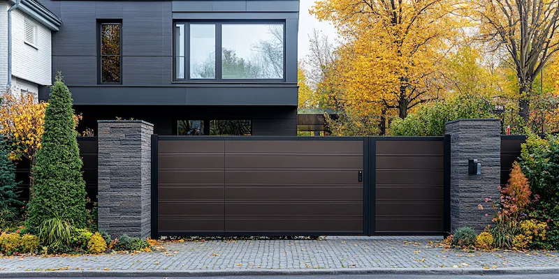 Modern Zaun aus Polen